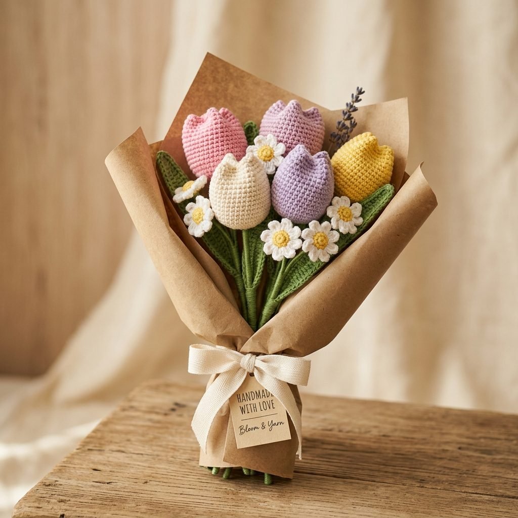 Eternal Crochet Tulips