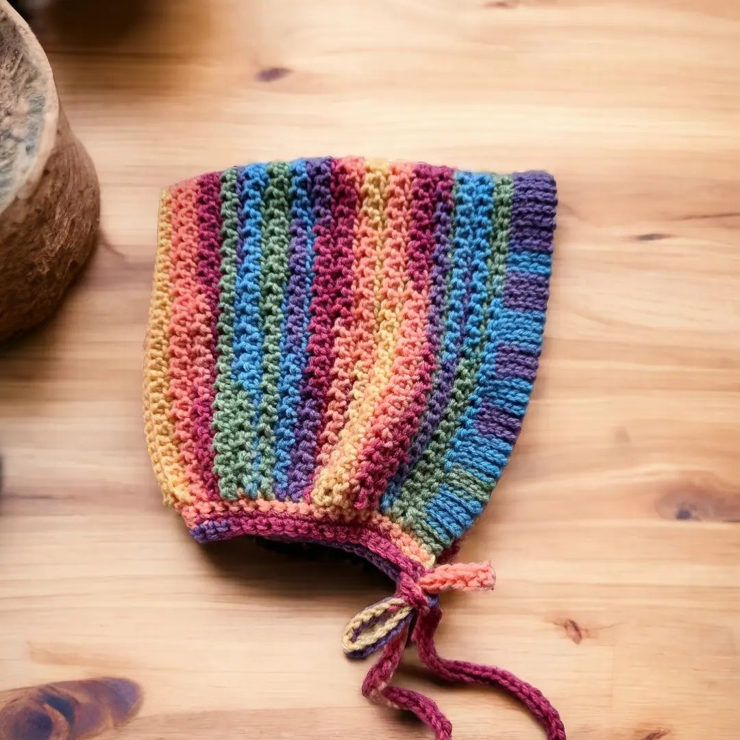 Rainbow Prism Pixie Bonnet