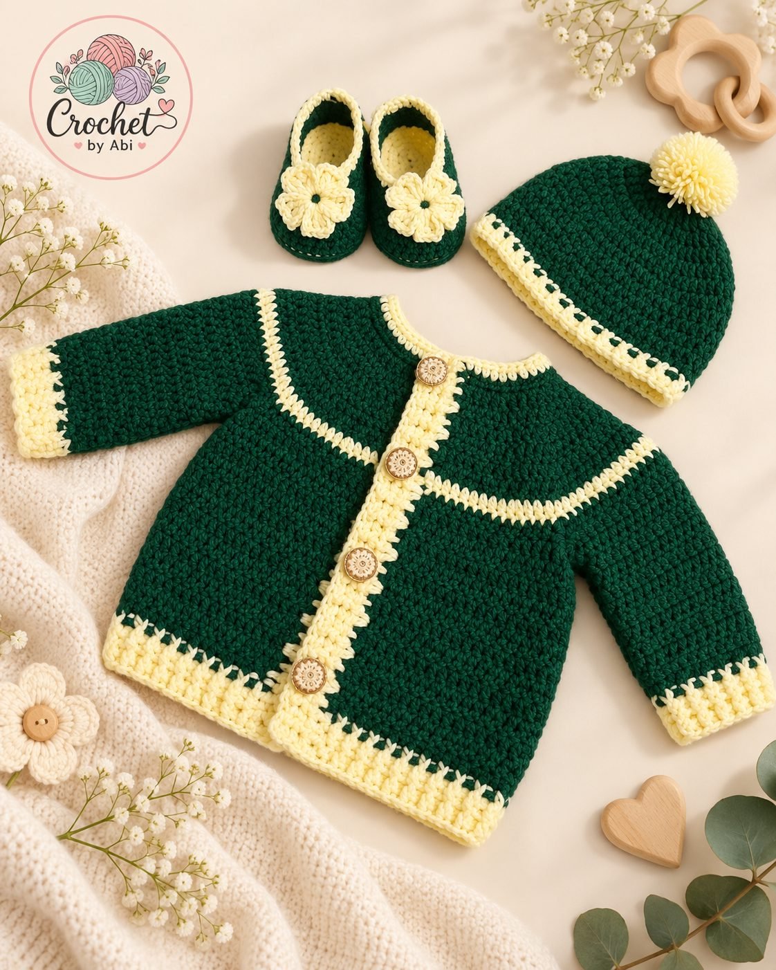 Emerald Elf 3-Piece Baby Set